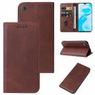 For vivo Y1s / Y91C / Y90 Magnetic Closure Leather Phone Case(Brown) - 1