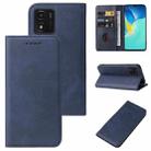 For vivo Y01 Magnetic Closure Leather Phone Case(Blue) - 1