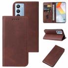 For vivo iQOO 9 SE Magnetic Closure Leather Phone Case(Brown) - 1