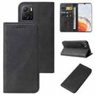 For vivo iQOO U5x Magnetic Closure Leather Phone Case(Black) - 1