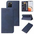 For vivo iQOO U5x Magnetic Closure Leather Phone Case(Blue) - 1
