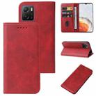 For vivo iQOO U5x Magnetic Closure Leather Phone Case(Red) - 1