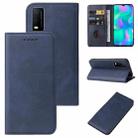 For vivo Y3s 2021 Magnetic Closure Leather Phone Case(Blue) - 1