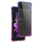 For Samsung Galaxy Z Flip4 Acrylic Gradient Color Shockproof Phone Case(Blue Purple) - 1