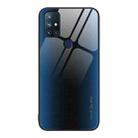 For OnePlus Nord N10 5G Texture Gradient Glass TPU Phone Case(Blue) - 1