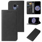 For Samsung Galaxy S9 Magnetic Closure Leather Phone Case(Black) - 1