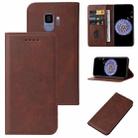 For Samsung Galaxy S9 Magnetic Closure Leather Phone Case(Brown) - 1