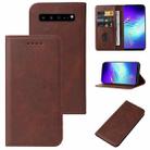 For Samsung Galaxy S10 5G Magnetic Closure Leather Phone Case(Brown) - 1