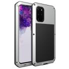 For Galaxy S20+ Shockproof Life Waterproof Silicone + Zinc Alloy Protective Case(Silver) - 1