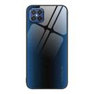 For Huawei nova 8 SE Texture Gradient Glass TPU Phone Case(Blue) - 1