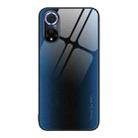 For Huawei nova 9 Texture Gradient Glass TPU Phone Case(Blue) - 1