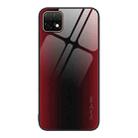 For Huawei Enjoy 20 5G Texture Gradient Glass TPU Phone Case(Red) - 1