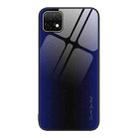 For Huawei Enjoy 20 5G Texture Gradient Glass TPU Phone Case(Dark Blue) - 1