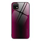 For Huawei Enjoy 20 5G Texture Gradient Glass TPU Phone Case(Rose Red) - 1