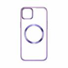 For iPhone 14 TOTUDESIGN AA-188 Crystal Series TPU+PC MagSafe Case (Purple) - 1