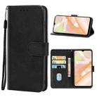 For Realme C33 Leather Phone Case(Black) - 1