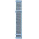 For Fitbit Versa 3 Nylon Rubber Buckle Watch Band(Lake Blue) - 1