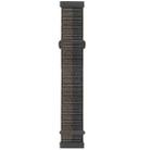 For Fitbit Versa 3 Nylon Rubber Buckle Watch Band(Black Grey) - 1