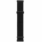 For Fitbit Versa 3 Nylon Rubber Buckle Watch Band(Black) - 1