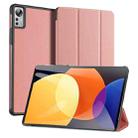 For Xiaomi Pad 5 Pro 12.4 DUX DUCIS Domo Series Horizontal Flip Magnetic PU Case(Pink) - 1