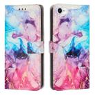 Painted Marble Pattern Leather Phone Case For iPhone 7/8(Pink Purple) - 1