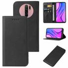 For Xiaomi Redmi 9 Prime Magnetic Closure Leather Phone Case(Black) - 1