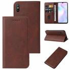 For Xiaomi Redmi 9i Magnetic Closure Leather Phone Case(Brown) - 1