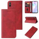 For Xiaomi Redmi 9i Magnetic Closure Leather Phone Case(Red) - 1
