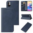 For Xiaomi Redmi 10 5G Magnetic Closure Leather Phone Case(Blue) - 1