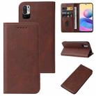 For Xiaomi Redmi 10 5G Magnetic Closure Leather Phone Case(Brown) - 1