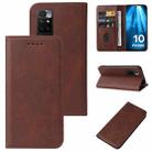 For Xiaomi Redmi 10 Prime 2022 Magnetic Closure Leather Phone Case(Brown) - 1