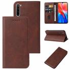 For Xiaomi Redmi Note 8 2021 Magnetic Closure Leather Phone Case(Brown) - 1