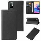 For Xiaomi Redmi Note 10 JE Magnetic Closure Leather Phone Case(Black) - 1