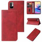 For Xiaomi Redmi Note 10 JE Magnetic Closure Leather Phone Case(Red) - 1