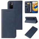 For Xiaomi Redmi Note 11 5G Magnetic Closure Leather Phone Case(Blue) - 1