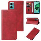 For Xiaomi Redmi Note 11E Magnetic Closure Leather Phone Case(Red) - 1