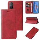 For Xiaomi Redmi Note 11E Pro Magnetic Closure Leather Phone Case(Red) - 1