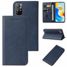 For Xiaomi Redmi Note 11S 5G Magnetic Closure Leather Phone Case(Blue) - 1