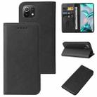 For Xiaomi Mi 11 Lite 5G NE Magnetic Closure Leather Phone Case(Black) - 1