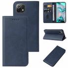 For Xiaomi Mi 11 Lite 5G NE Magnetic Closure Leather Phone Case(Blue) - 1