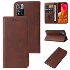 For Xiaomi Mi 11i / Poco F3 / Redmi K40 Magnetic Closure Leather Phone Case(Brown) - 1