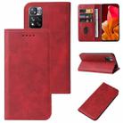 For Xiaomi Mi 11i / Poco F3 / Redmi K40 Magnetic Closure Leather Phone Case(Red) - 1