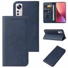 For Xiaomi 12 Magnetic Closure Leather Phone Case(Blue) - 1