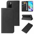 For Xiaomi Redmi 10 2022 Magnetic Closure Leather Phone Case(Black) - 1