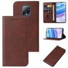 For Xiaomi Redmi 10X Pro 5G Magnetic Closure Leather Phone Case(Brown) - 1