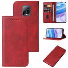 For Xiaomi Redmi 10X Pro 5G Magnetic Closure Leather Phone Case(Red) - 1