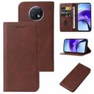 For Xiaomi Redmi Note 9T Magnetic Closure Leather Phone Case(Brown) - 1