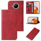 For Xiaomi Mi 10T Lite 5G Magnetic Closure Leather Phone Case(Red) - 1