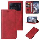 For Xiaomi Mi 11 Ultra Magnetic Closure Leather Phone Case(Red) - 1