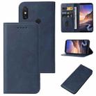 For Xiaomi Mi Max 3 Pro Magnetic Closure Leather Phone Case(Blue) - 1